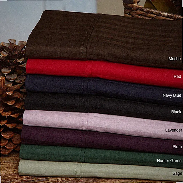 1000 TC EGYPTIAN COTTON 5 PCs DUVET SET STRIPE COLORS US SIZES