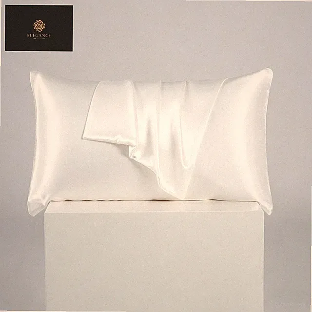 2 Pack 100% Mulberry Silk Pillowcase 25 Momme Standard Size for Hair and Skin
