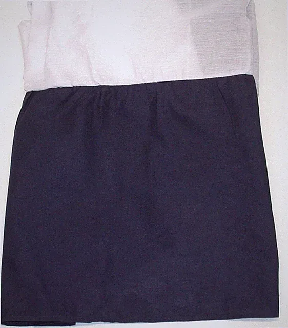 Eagle Gathered Bed Skirt ~ Full ~ Navy ~ 14" Drop **NEW**