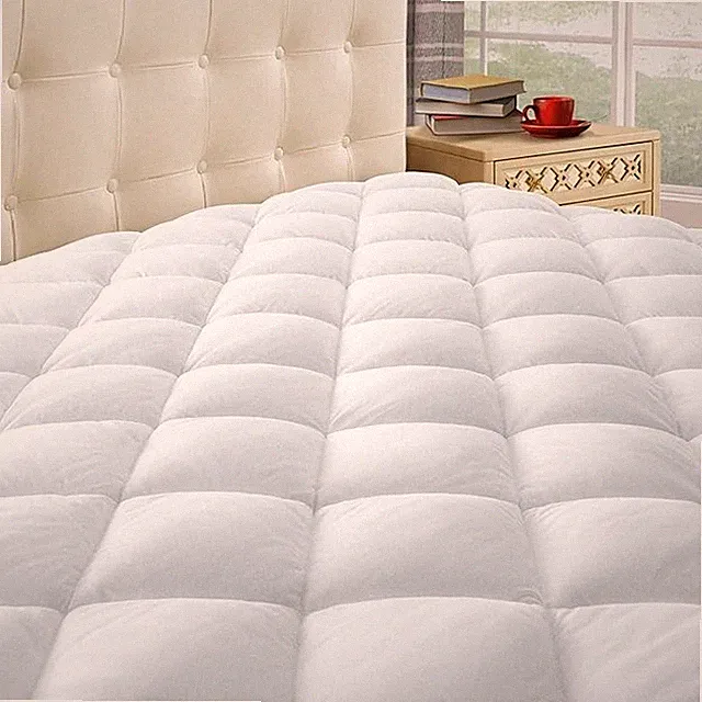 Luxury Mattress Topper Queen – Soft Cooling Mattress Pad for Pressure Relief