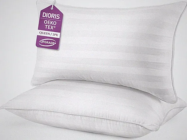 Pillows King Size Set of 2 - Luxury Hotel Collection Bed Pillows for Sleeping, S